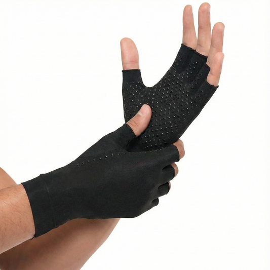 Hyggear Arthritis-Handschuhe | Fingerlose Handschuhe zur Linderung von Arthritis- und Karpaltunnelschmerzen für Männer und Frauen