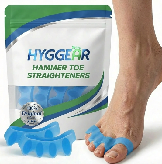 Hyggear Zehenspreizer – Korrigieren von Ballenzehen und Wiederherstellen der ursprünglichen Zehenform – Für Männer und Frauen – Zehenspreizer zur Korrektur von Ballenzehen