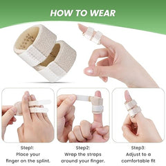 Hyggear™ Finger Fix Straightener For Small and Thumb Fingers - Broken and Trigger Finger Splints - Finger Brace for Arthritis pain and Support
