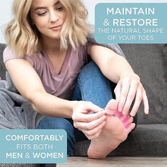 Hyggear Zehenspreizer – Korrigieren von Ballenzehen und Wiederherstellen der ursprünglichen Zehenform – Für Männer und Frauen – Zehenspreizer zur Korrektur von Ballenzehen 