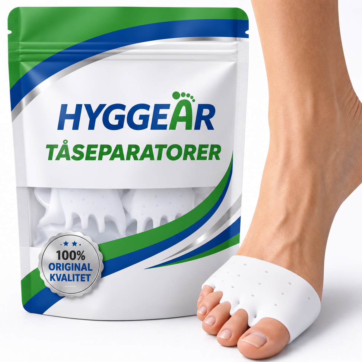 Hyggear Zehenspreizer – Korrigieren von Ballenzehen und Wiederherstellen der ursprünglichen Zehenform – Für Männer und Frauen – Zehenspreizer zur Korrektur von Ballenzehen 