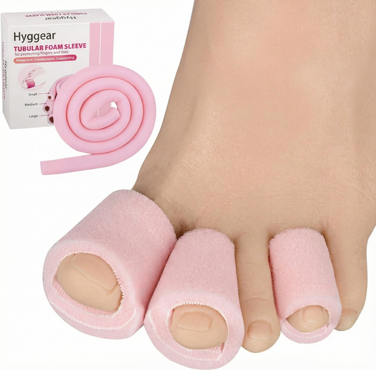 Hyggear™ Hammer Toe Fix - Hammer Toes Sleeve with Overlap Medium Size Roll, Sponge Toe Protectors for Hammer Toes